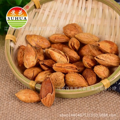 苏花巴旦木180克罐装 坚果炒货休闲零食厂家一件代发批发图3