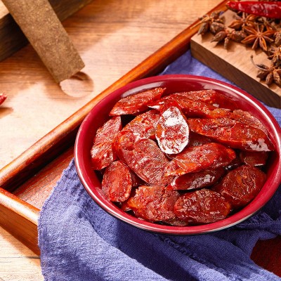 蜀鼎乐简装川味麻辣香肠 手工香肠四川风味香肠烟熏腊肠一件代发图3