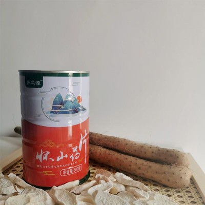 怀之源铁棍怀山药片斜圆片山药片干货山药干批发罐装500g淮山药片图3