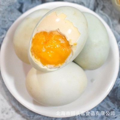 北海厂家恋潮不咸海鸭蛋北部湾红树林烤海鸭蛋流油咸鸭蛋一件代发图3