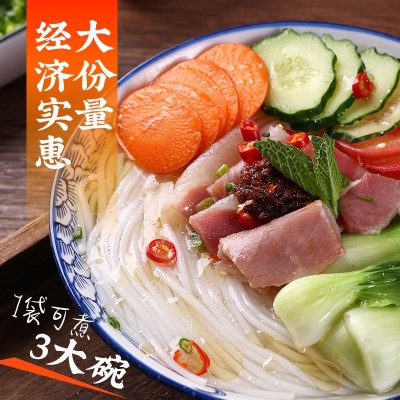 云南正宗过桥米线蒙自建水粗细半干米线真空袋装小锅米线特产批发图2