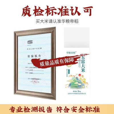 五常稻花香2号大米1kg*5块真空米砖新鲜现磨华粮帝稻 一件代发图3