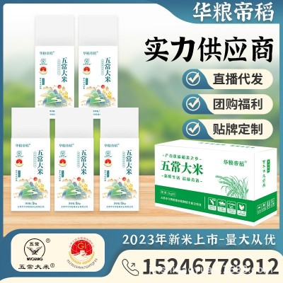 五常稻花香2号大米1kg*5块真空米砖新鲜现磨华粮帝稻 一件代发图2