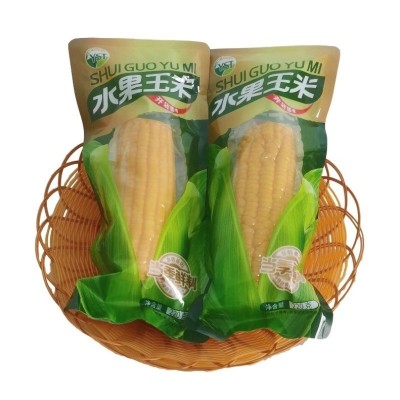 源头厂家直销水果玉米批发真空包装爽脆多汁开袋即食220克装图4