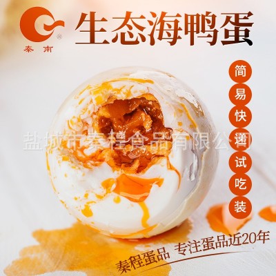 咸鸭蛋 放养海鸭蛋 海鸭咸蛋烤海鸭蛋 黄海之滨 海鸭咸蛋按个批发图2