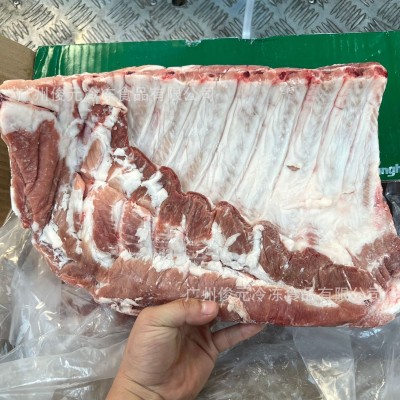 双汇猪肋排 20斤/箱 广州批发冰鲜猪肋排 精猪排骨冷冻优质猪大排图3