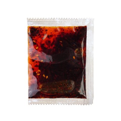 批发辣椒油 小包装外卖香辣红油包20g油泼辣子凉拌菜调料辣椒油包图4