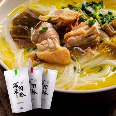 老开元绵阳米粉245g免煮 麻辣红油米线牛肉肥肠鸡肉味方便速食品图3