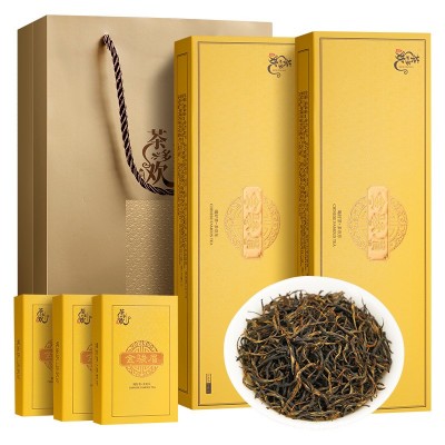 武夷山金骏眉红茶茶叶送手提袋礼盒装网红直播带货300克独立包装图5