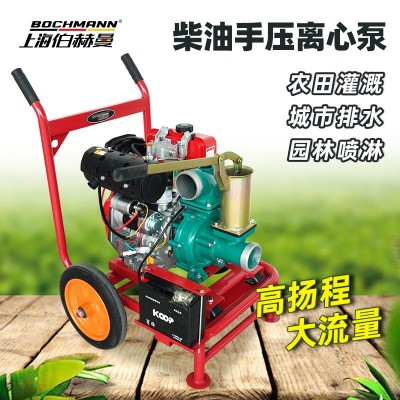 3寸柴油手压井泵高压高扬程大流量离心式水泵农业用灌溉抽水机80m图3