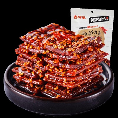 老川东麻辣味猪肉脯 休闲食品零食 猪肉干独立小包装100g 一件代发图5