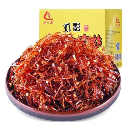 老川东灯影牛肉丝260g盒装麻辣零食工厂代发风干熟食即食 牛肉干图5