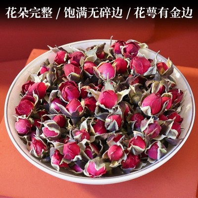 墨红玫瑰花茶批发供应金边玫瑰花茶云南重瓣玫瑰花大货批发量大从图3