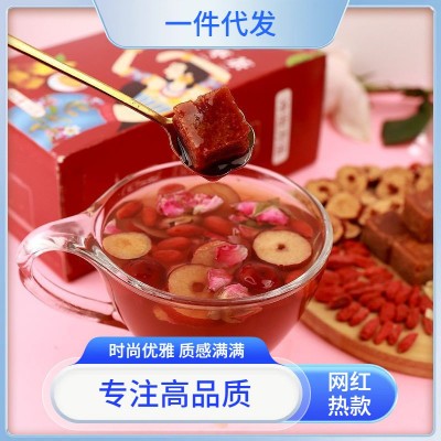 红糖姜枣茶泡水红枣枸杞桂圆暖胃驱寒玫瑰黑糖厂家批发包邮养生茶图2