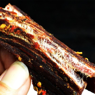 10斤四川风干猪肉干巴香麻辣网红零食猪肉脯超干手撕猪肉干条批发图4