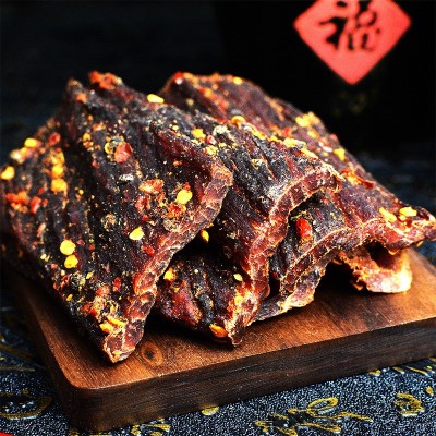 10斤四川风干猪肉干巴香麻辣网红零食猪肉脯超干手撕猪肉干条批发图3