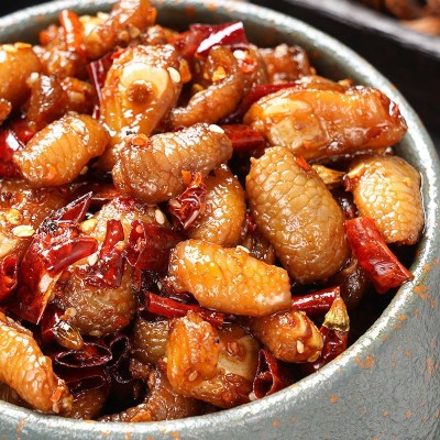 四川特产美食冷吃鸡脚筋厂家直销一件代发另售兔头兔腿鹌鹑猪图3