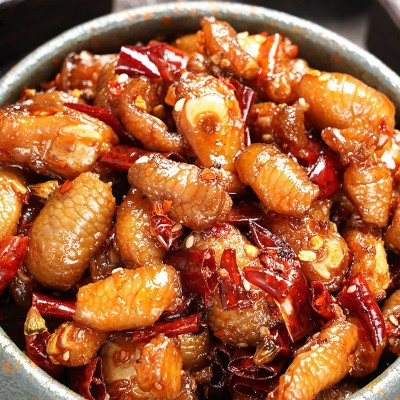 四川特产美食冷吃鸡脚筋厂家直销一件代发另售兔头兔腿鹌鹑猪图4