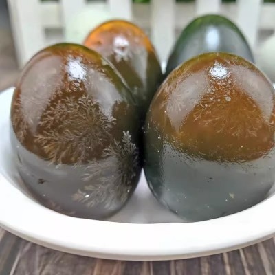 湖北楚丹溏心松花蛋6枚装传统工艺不麻不涩变蛋批发鲜滑爽口图4