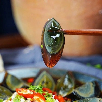 湖北楚丹溏心松花蛋6枚装传统工艺不麻不涩变蛋批发鲜滑爽口图3