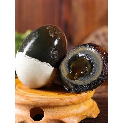 湖北楚丹溏心松花蛋6枚装传统工艺不麻不涩变蛋批发鲜滑爽口图5