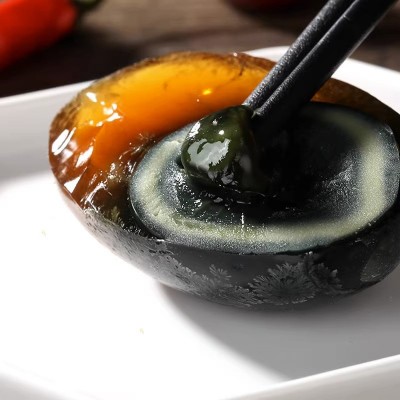 楚丹松花大蛋多规格皮蛋流心鲜美工厂直销无铅工艺不涩不麻醇香图5