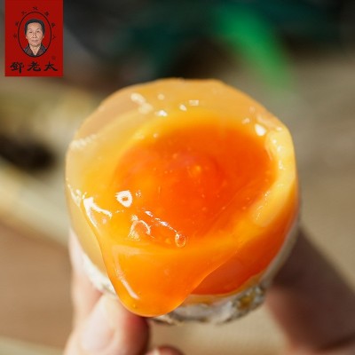 邓老太四川溏心皮蛋灰包土皮蛋 6枚简易盒装 厂家直销图2