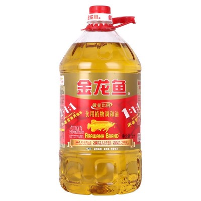 金龙鱼黄金比例食用植物调和油5L*4桶整箱装家用劳保食用油批发图5