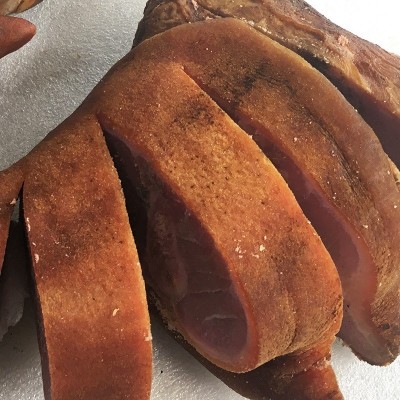 正宗农家柏树香料熏烤猪脚火腿湖北恩施四川湖南特产土猪腊肉猪蹄图4