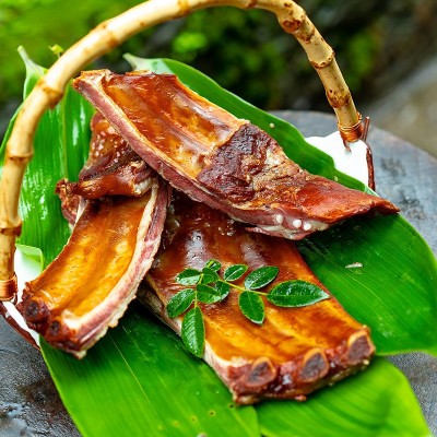 恩施农家柏树枝烟熏云贵川腊肉特产鄂渝腊排骨图2