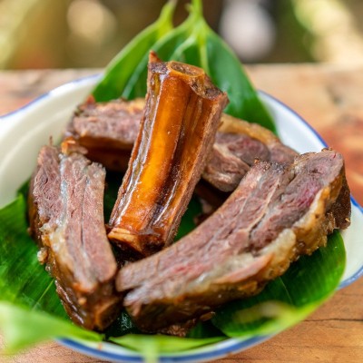 恩施农家柏树枝烟熏云贵川腊肉特产鄂渝腊排骨图5