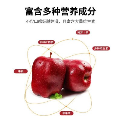 蛇果甘肃天水花牛新鲜当季水果红整箱粉面平果3、5、10斤包邮代发图4