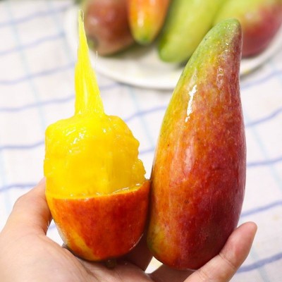 辣椒芒海南新鲜5斤当季现摘热带芒果孕妇水果网红牙签小芒果1斤图4