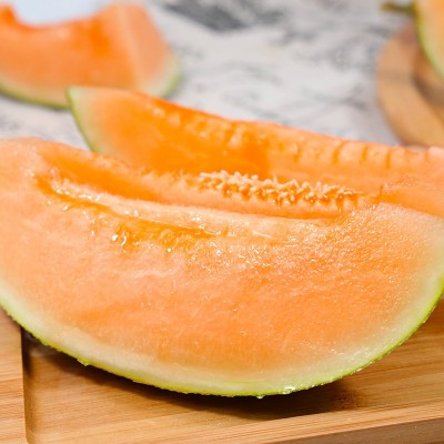 哈密瓜一件代发甜瓜当季水果新鲜西州蜜瓜晓25号非新疆玫珑网纹瓜图2