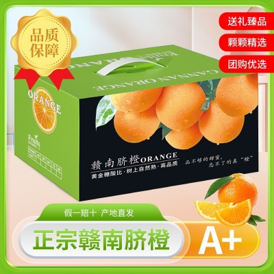 批发正宗赣南脐橙产地直发新鲜现摘10斤手剥橙礼盒装整箱脐橙图2