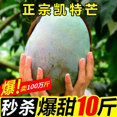 凯特芒果新鲜水果特大大皮薄肉厚3斤非四川攀枝花贵妃工厂批发图3