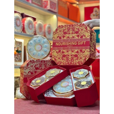 万紫千红五拼燕窝西洋参石斛红参羊肚菌鹿茸滋补品礼盒中秋春节送图4