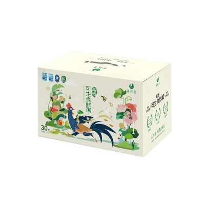 这时光鲜鸡蛋高硒可生食鸡蛋溏心蛋新鲜鸡蛋批发30枚礼盒整箱包邮图5