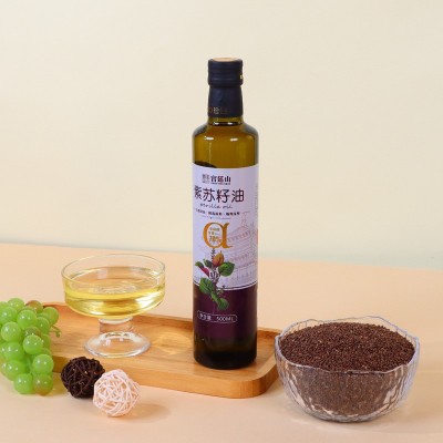 紫苏籽油纯正一级冷压榨苏子油500ml补亚麻酸健康食用油厂家直销图2