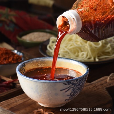 红油辣椒油200g瓶装调料酱香辣油泼辣子家用四川红油凉拌菜调味料图2