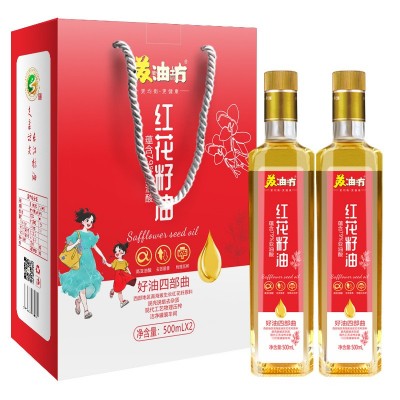 *苏油坊*红花籽油礼盒装500ml多规格 低温压榨图4