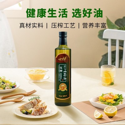 厂家批发压榨山茶油500ml1箱12瓶浙江特产纯正食用植物油一件代发图2
