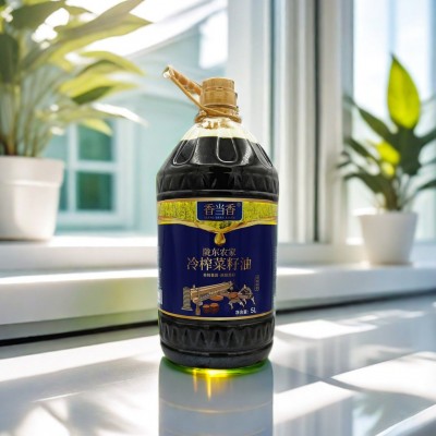 工厂直达 香当香5L冷榨菜籽油纯物理压榨 批发图3