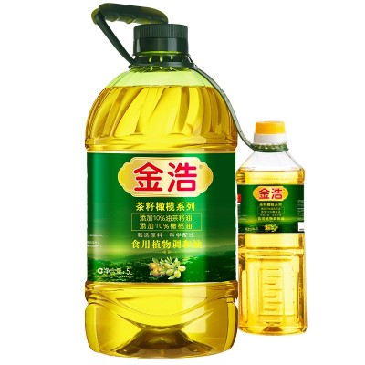 【商超热卖】金浩茶籽橄榄调和油5L+500ml图5