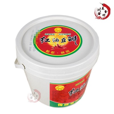 郫都映明红油豆瓣3KG包邮川菜调味上色商用桶装郫县豆瓣酱炒菜调图4