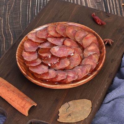 湖南特产腊之乡（原味肉肠500g）真空袋装纯肉肠柴火烟熏腊肠现货图2