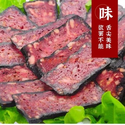 特产农家自制血豆腐干血粑粑猪血豆腐干肉豆腐血粑粑工厂批发图4