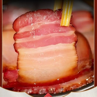 四川腊肉正宗农家自制特产五花肉熏肉旗舰店柴火烟熏整块老腊肉图2