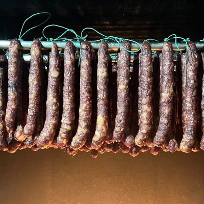 腊肠正宗四川麻辣香肠纯肉川味特产腊货餐饮传统烟熏农家自制腊肉图2