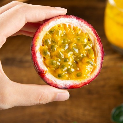 紫色百香果3斤广西新鲜现摘水果西番莲越南中大红果批发图2